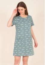 Brakeburn Sausage Dog Dress (Green) New 2021
